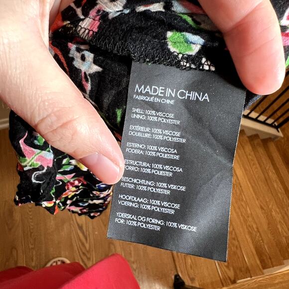 Club Monaco Suukyi Dress Tiered Midi Floral Dress LAST CALL - Picture 5 of 8